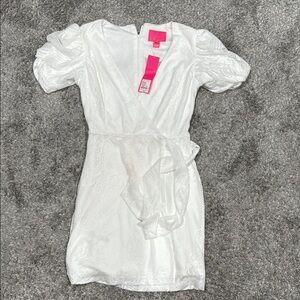 Elegant White Wrap Dress